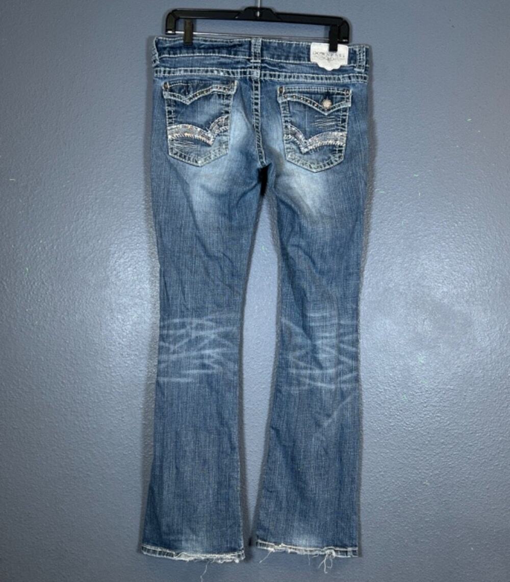 Downeast 32 women’s blue denim jeans pants Y2K baggy vintage ‘90 distressed